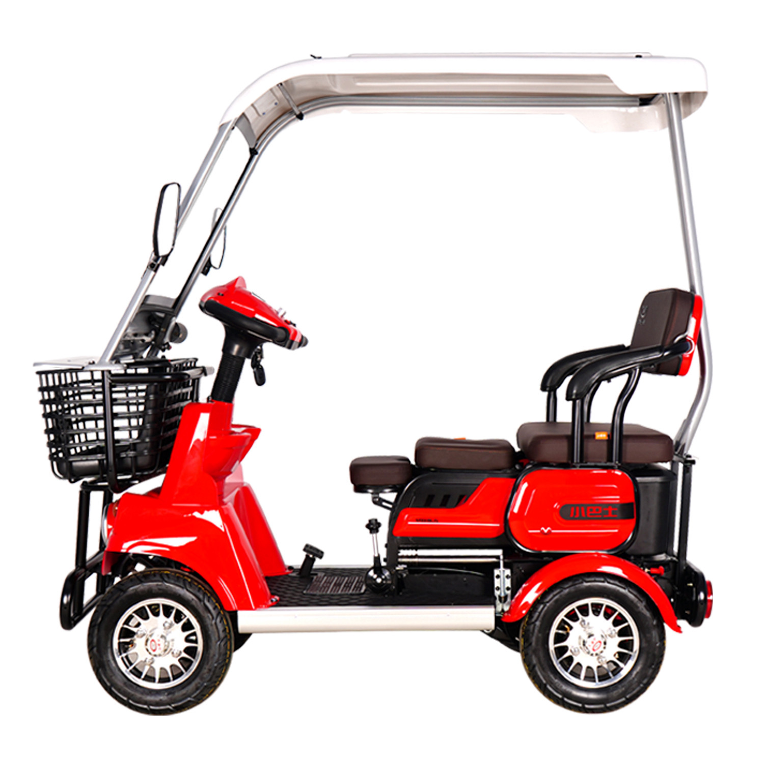 四轮小巴巴士电动车家家用老人景区观光车带电动四轮车