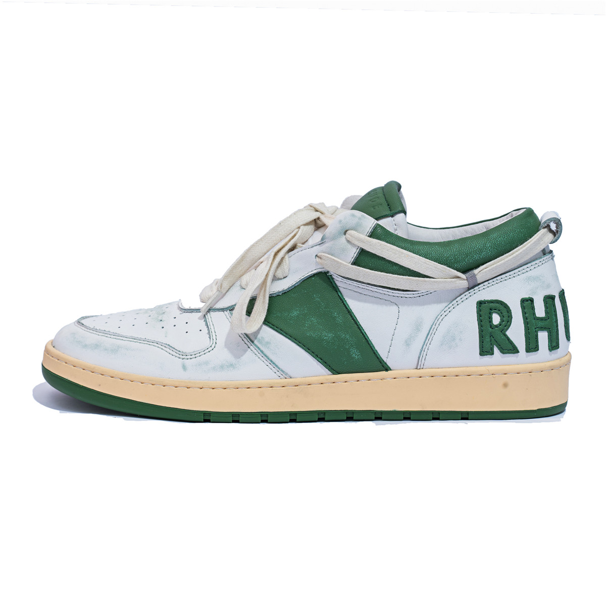 rhudelow低帮板鞋男2021春夏季新款小白小白鞋鞋子单鞋