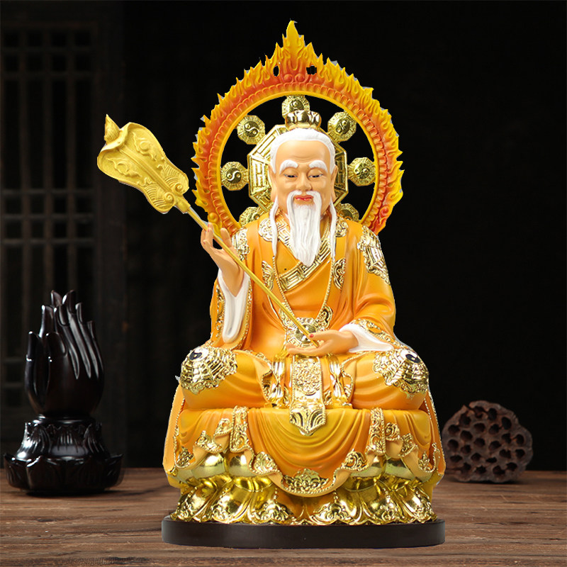 太上老君神像道家三清元始灵宝道德天尊道教开光家用供奉祖师摆件
