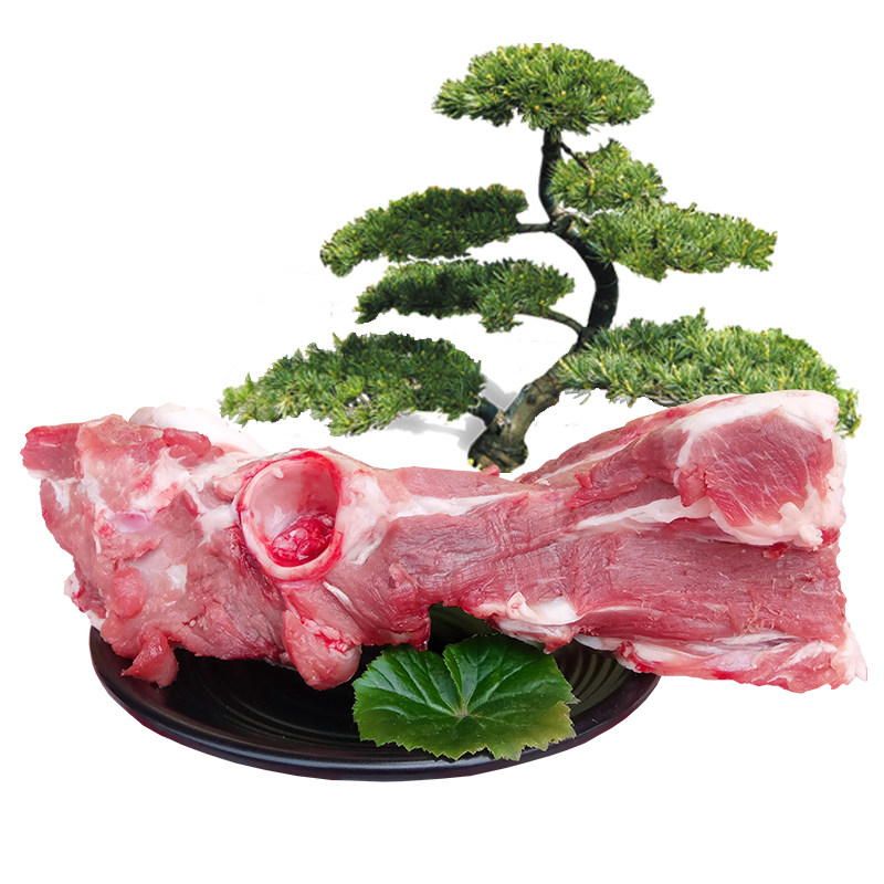 【土猪汤骨1斤】老隽头黑毛笨猪肉生鲜煲汤新鲜大骨头髋骨千斤骨