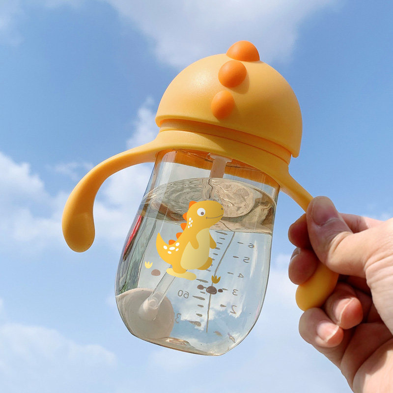 宝宝鸭嘴杯 学饮杯日本ppsu吸管杯儿童喝奶水直饮杯两用 婴儿奶瓶