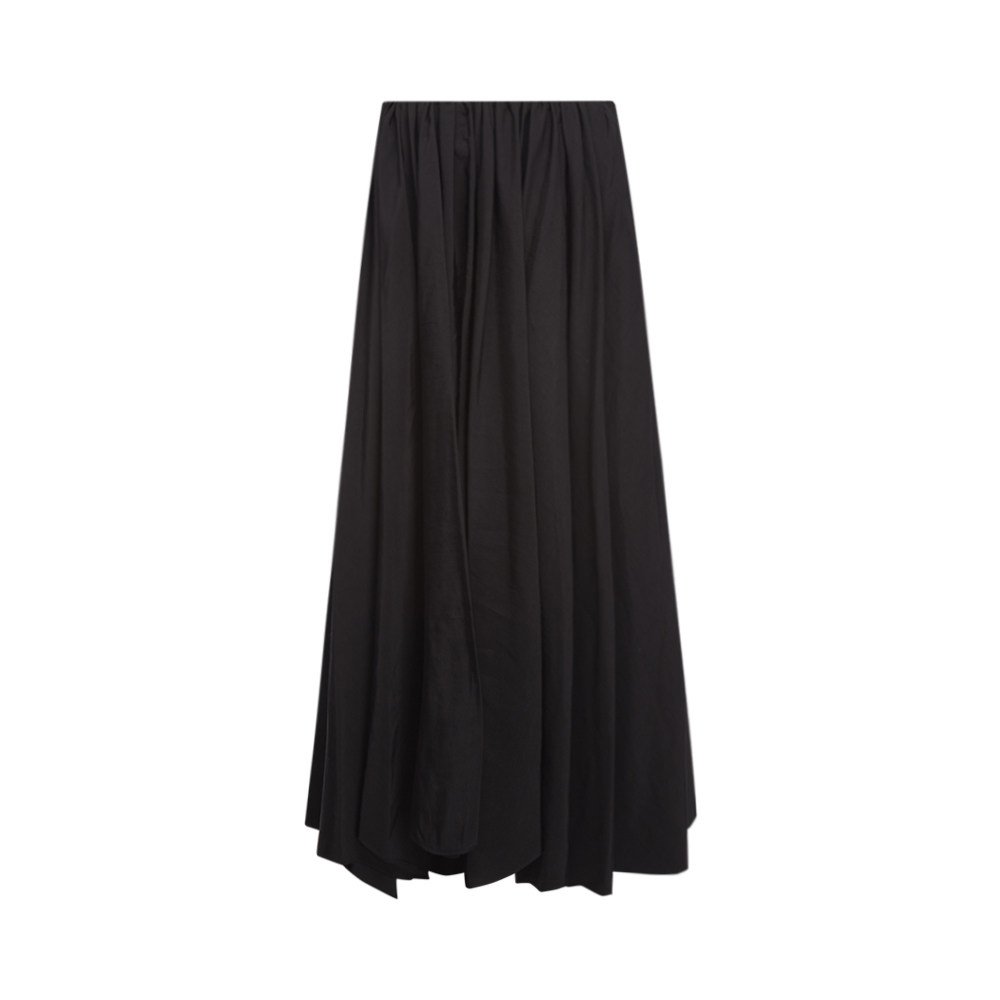 jilsander黑色女士百褶裙纯色利落剪裁半身半身裙