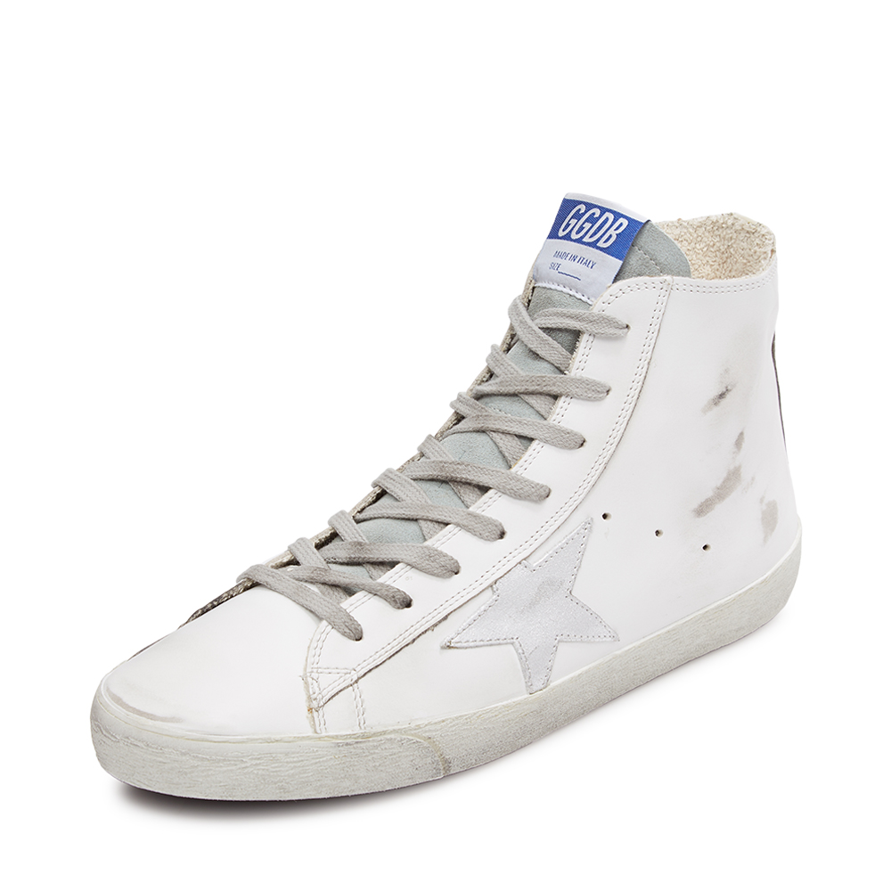 goldengoose白色银色经典星星图案男士低帮板鞋脏脏单鞋