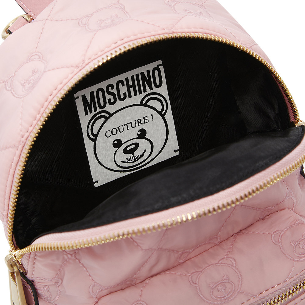 moschino/莫斯奇诺多色金属小熊缝线女包双肩包迷你背包 - 天猫奢品