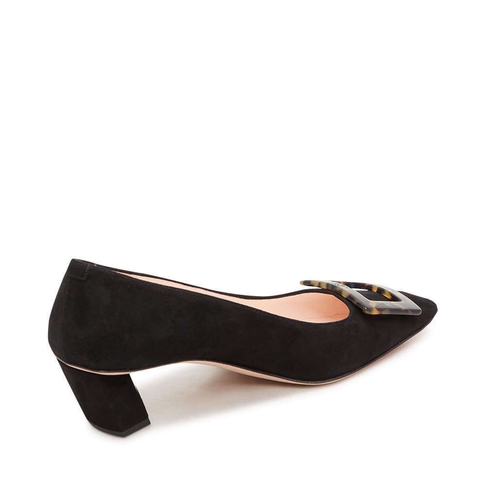 rogervivierrv多色牛皮皮革经典玳瑁高跟鞋方头时装凉鞋