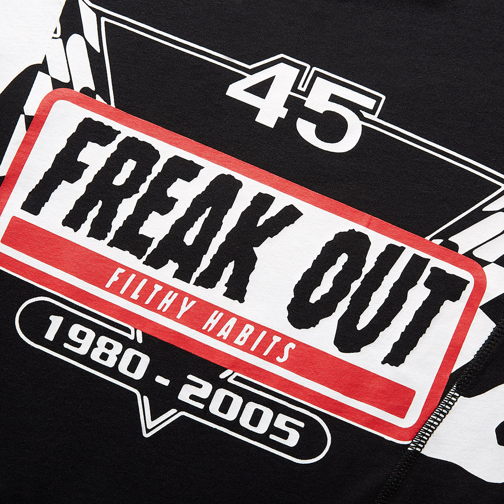 mcq alexander mcqueen 款黑色100%棉燕子印花短袖男士t恤