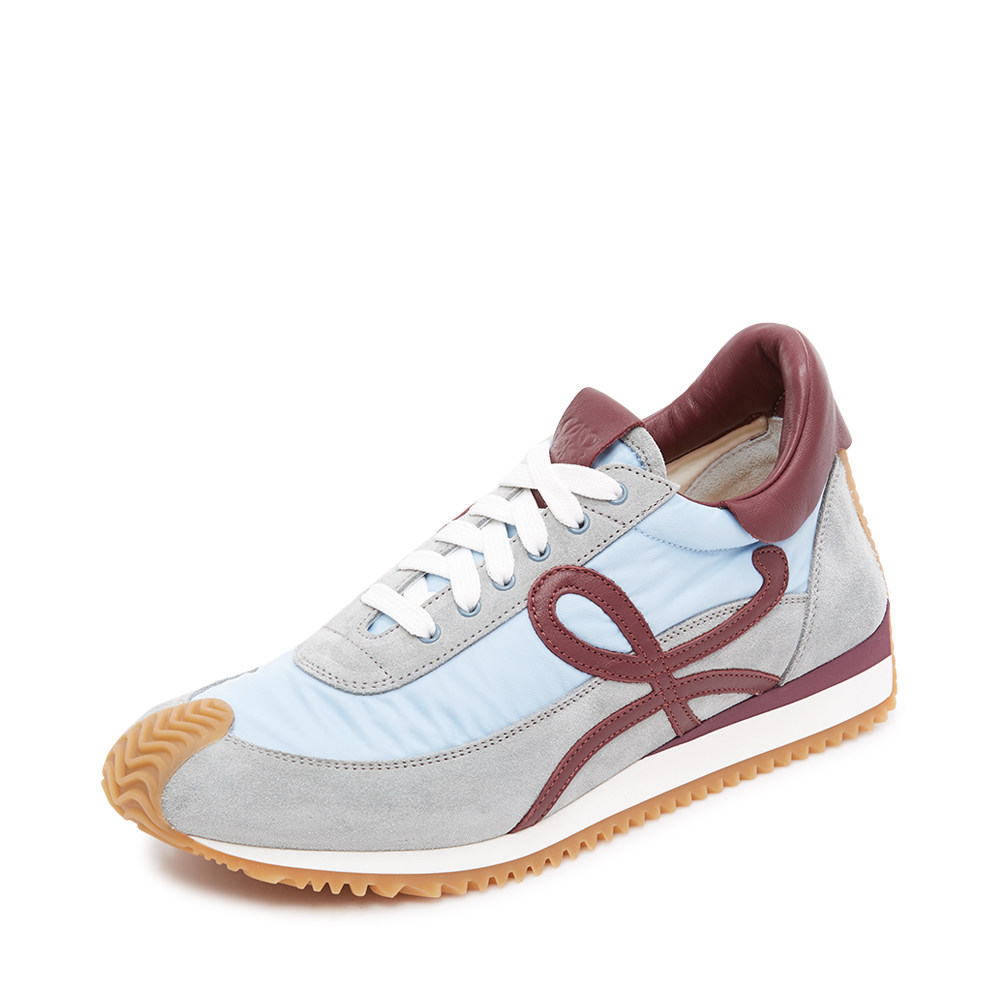 loewe罗意威灰色红棕休闲男士运动鞋阿甘秋季男鞋单鞋