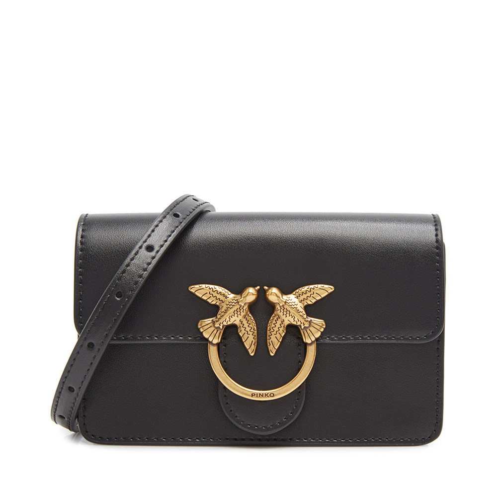 pinko女士logo斜挎包燕子包设计设计通用款女包