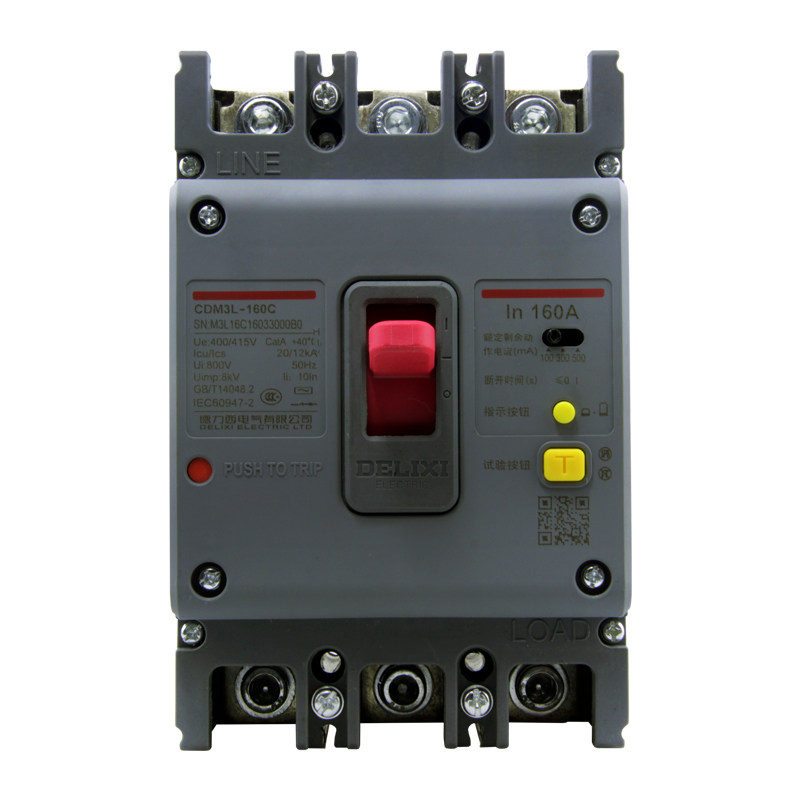 德力西cdm3l漏电保护开关100a三相四线250a塑壳400a空开4300a