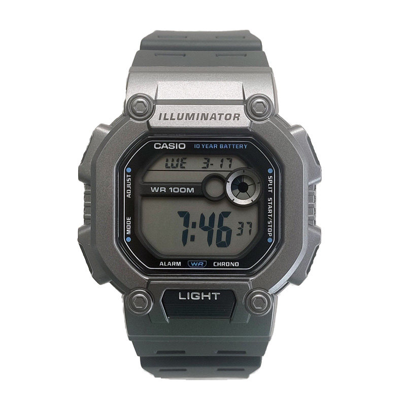 卡西欧casiow737h1a黑色运动户外户外游游泳防水电子表日韩腕表