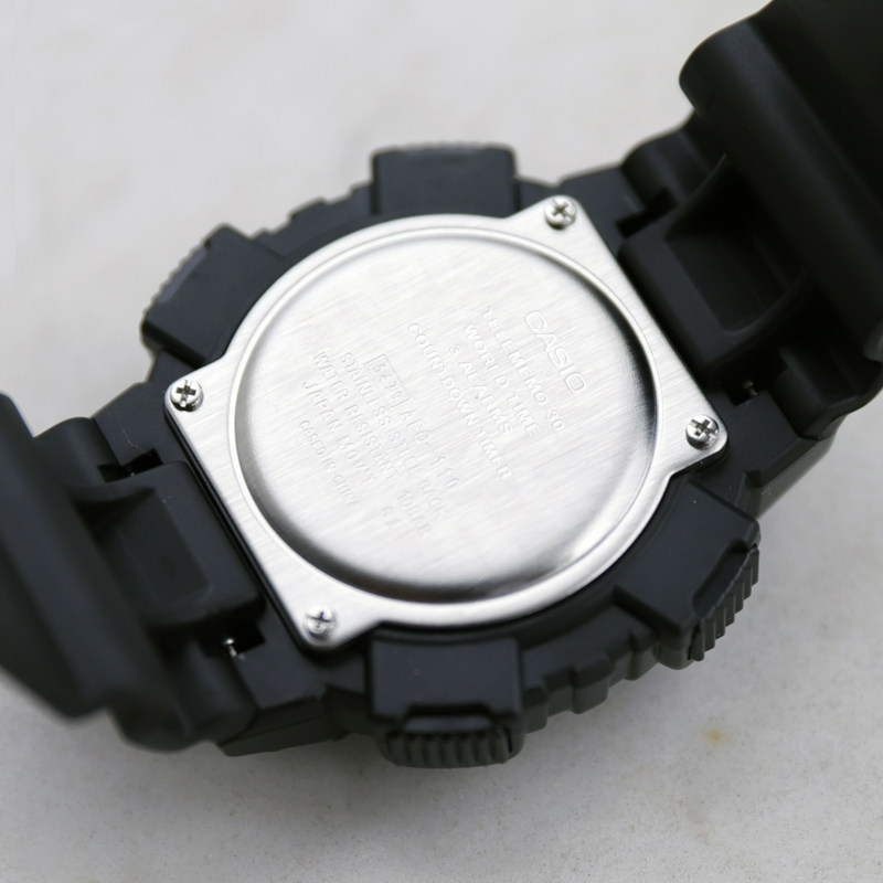 卡西欧手表casioaeq-110w-1b学生经典复古夜光指针双显日韩腕表