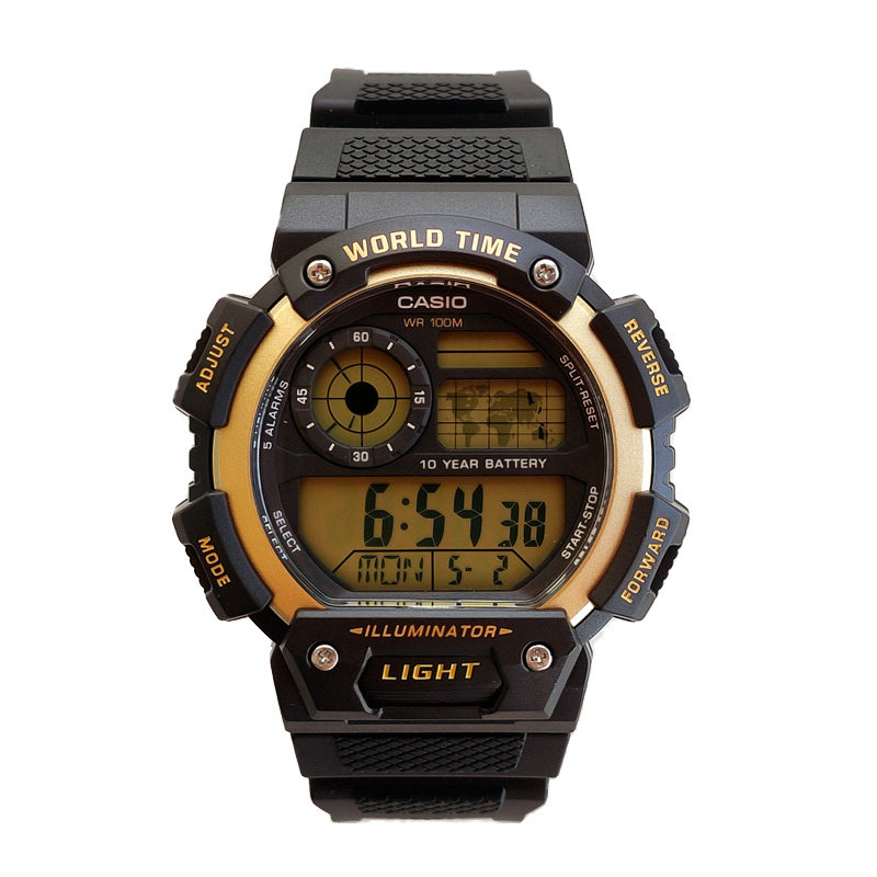 卡西欧手表casioae-1400wh-1a复古多功能防水学生电子表日韩腕表