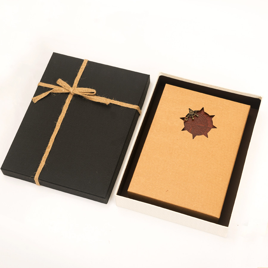 礼物生日书本上下文艺简约长方形礼品礼品包装包装盒文具套装