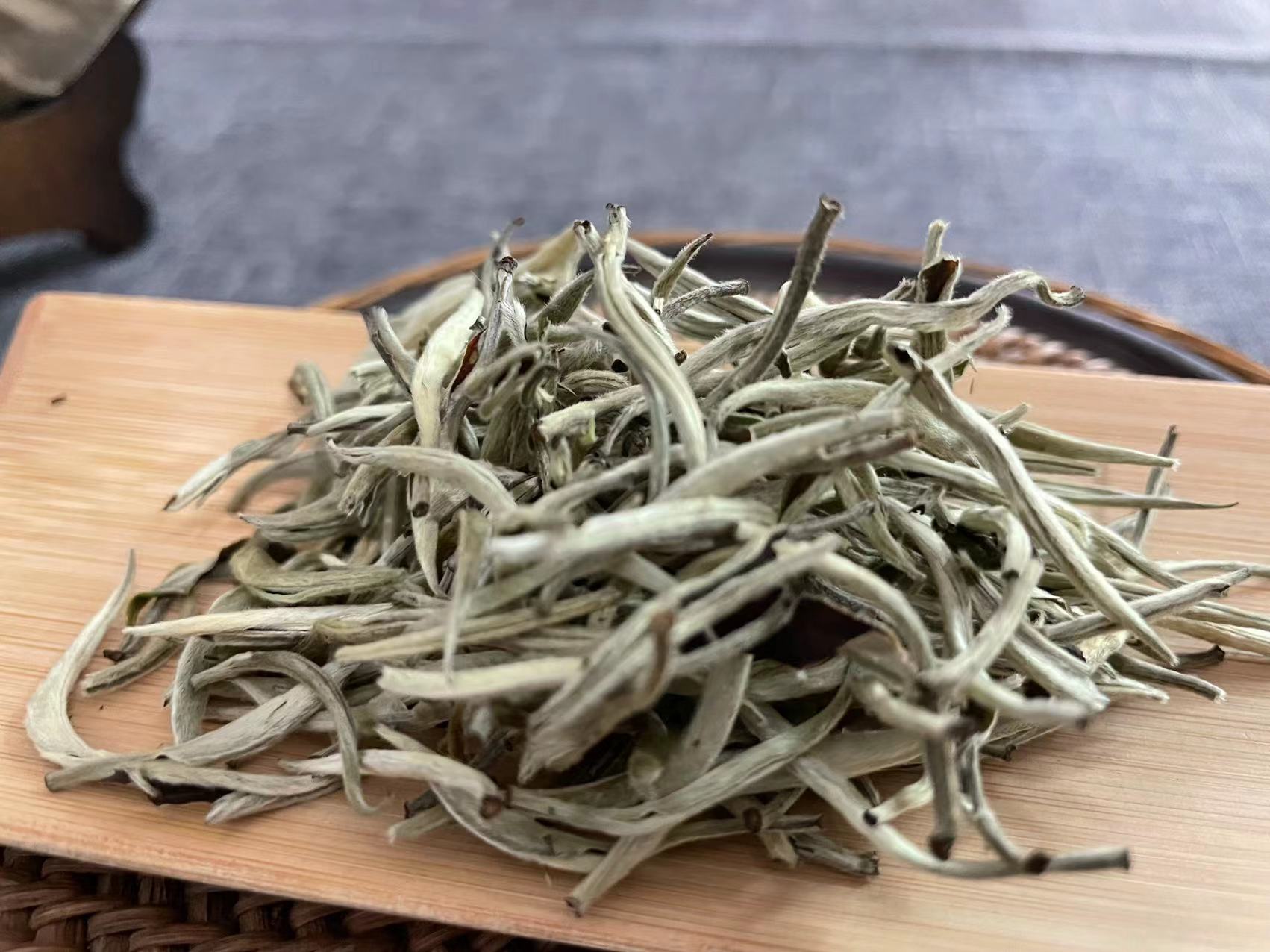 云南景谷秧塔大白茶散茶白毫银针单芽珍藏2021年白毫银针