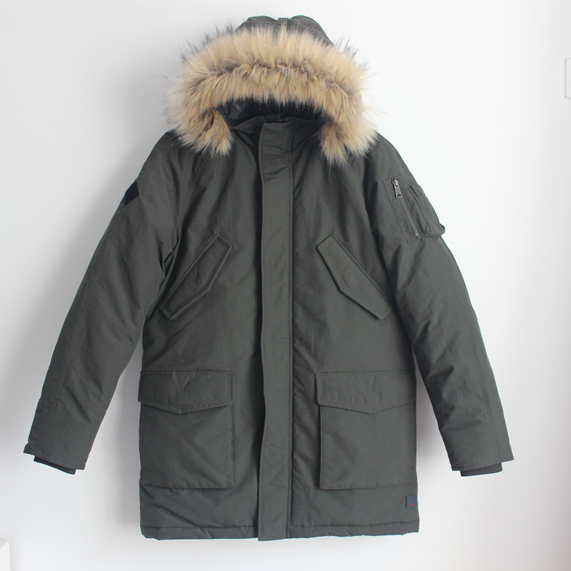 重磅好货 北欧风格男款棉衣棉服 连帽中长棉外套潮款冬装加厚棉袄