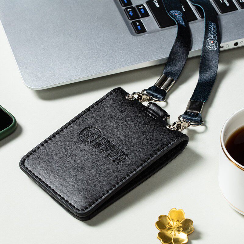 证件顺丰航空快递人员工作工作证卡套双层卡位卡套