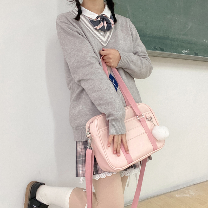忘川琉璃jk制服果冻包基础款手提包单肩包斜挎pu皮日系春夏