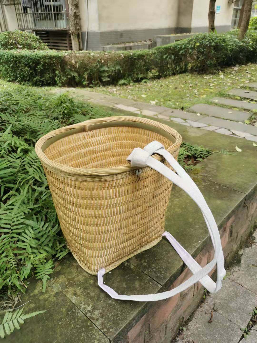 四川手工竹编背篼竹篾背篓竹背筐收纳整理竹筐竹编