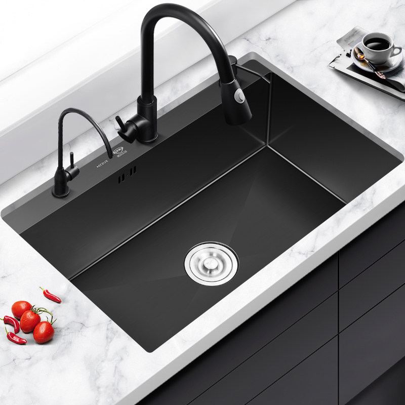 菜盆厨房多功能洗菜单槽纳米抗菌洗碗池台上上下水槽套餐