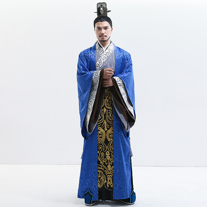 古装珂卡蝶影影视棉麻汉服汉朝大臣臣服军服民族服装