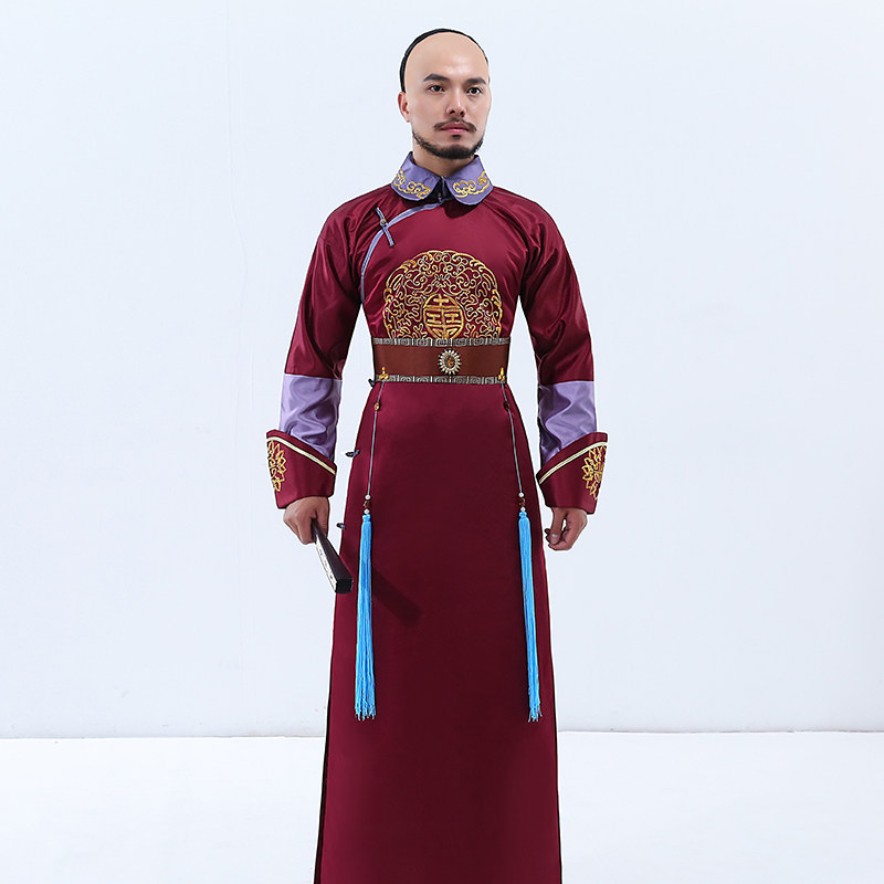 古装珂卡步步惊心心同影视清朝阿哥龙袍绣花民族服装