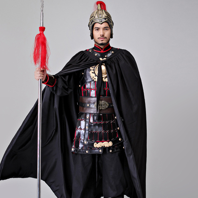 影视古装岳飞将军盔甲元帅士兵武士战袍剧组群演道具演出服民族服装