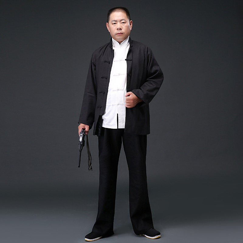 民国演出服影视珂卡男士影视剧剧组汉奸男装古装民族服装