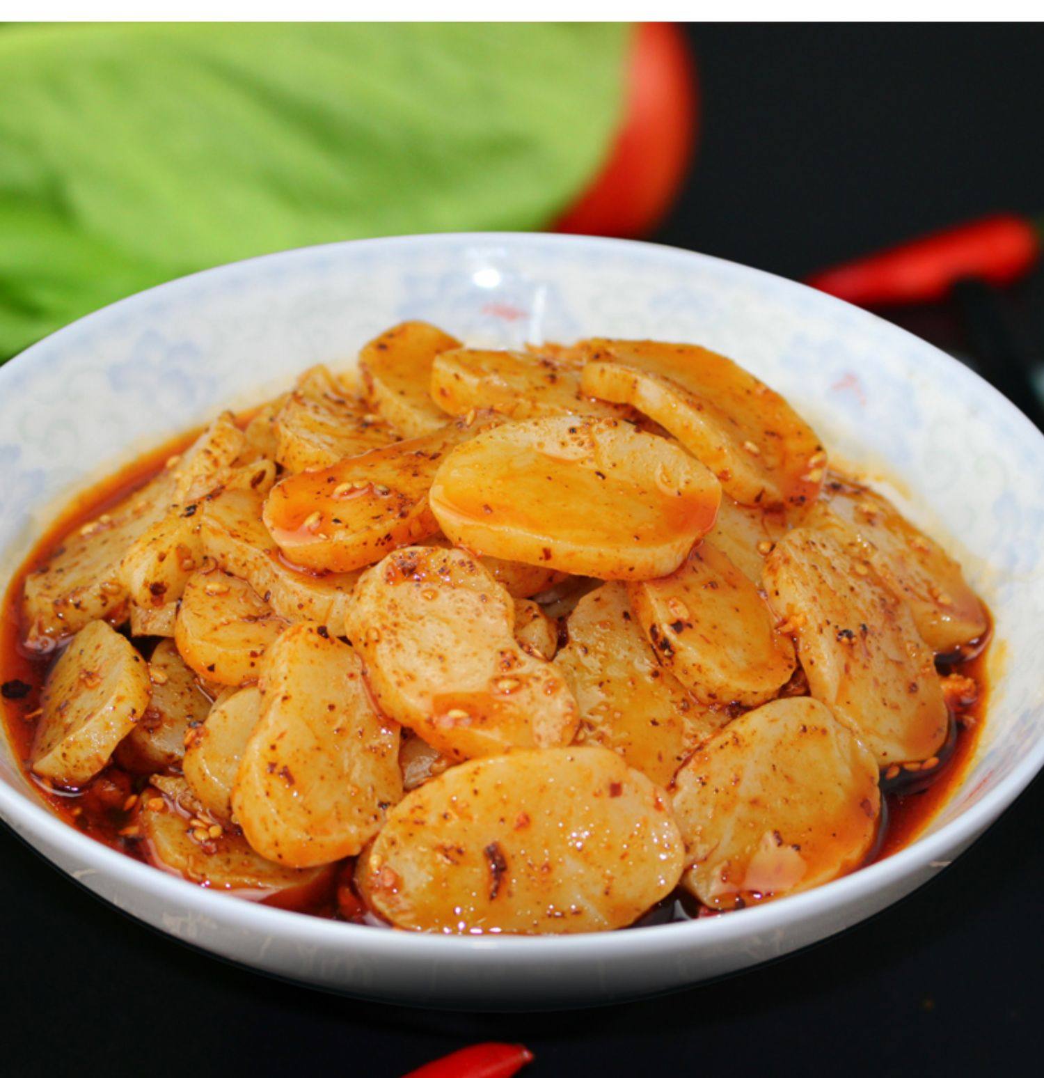 陕西西安宝鸡小吃美食方便速食红油辣子面皮其它