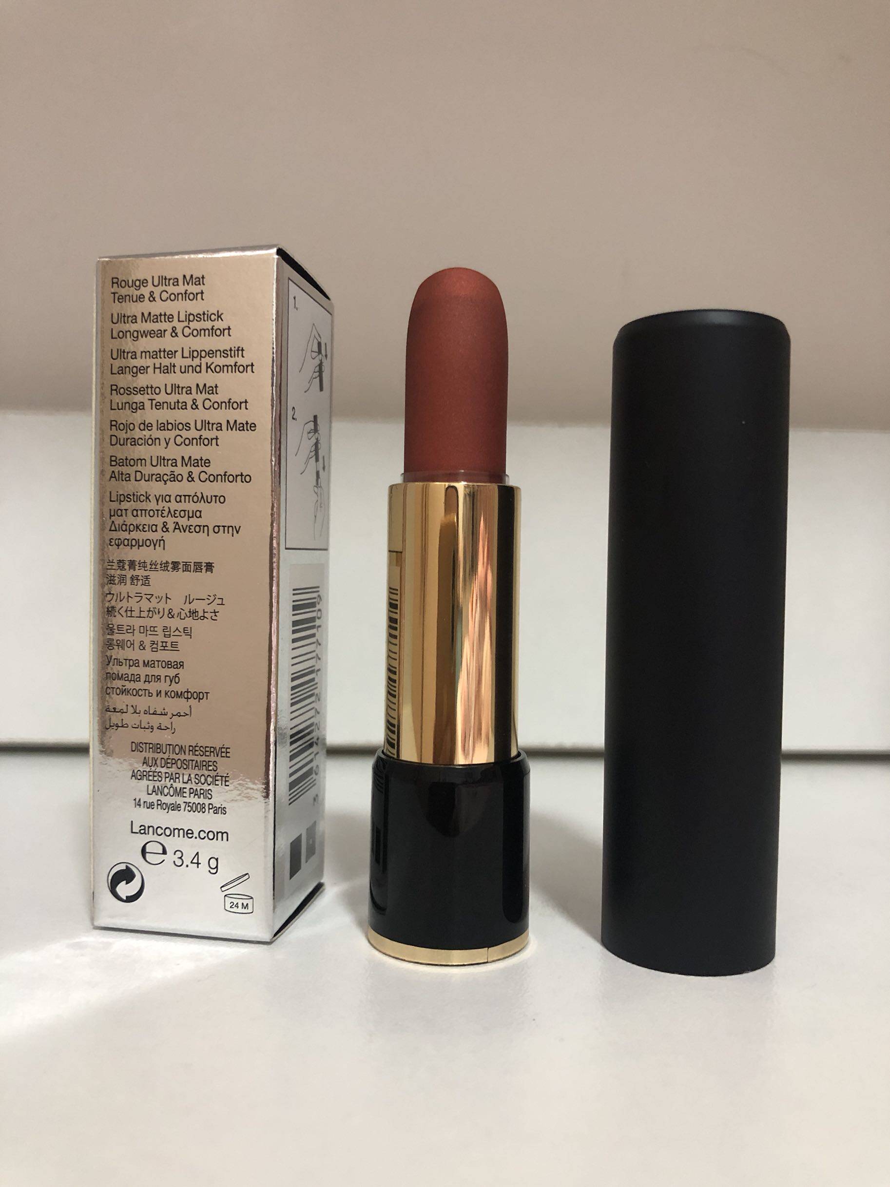 特价lancome兰蔻菁纯丝绒雾面哑光唇膏口红515号唇彩