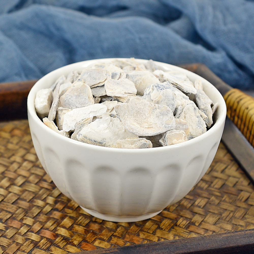 牡蛎静萱生500g克中中药材散装食用牡力片干海壳茶其他药食同源食品