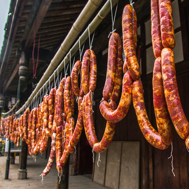麻辣香肠10斤装四川特产腊肠农家自制烟熏辣肠腊肉川味手工熏肠