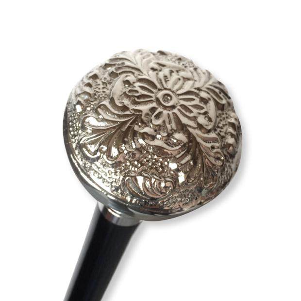 英国绅士贵族权杖英伦时尚手杖拐杖银色镀铬登山杖