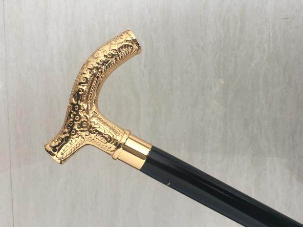 英国绅士镀金手杖男士拐杖英伦贵族老人防滑登山杖