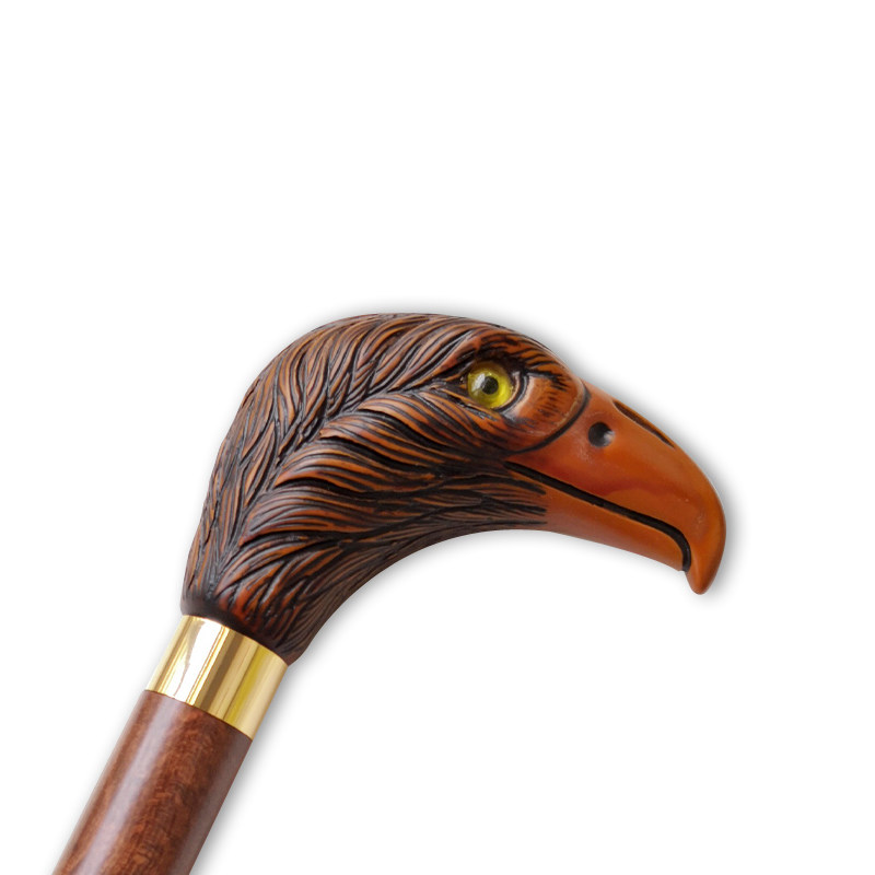 英国原装英伦绅士手杖拐杖非德国登山杖棕色鹰头手柄贵族礼品礼物
