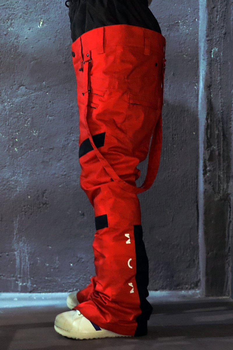 鞍山极速2021marqleen男女女同滑雪城市武士黑色白色滑雪裤