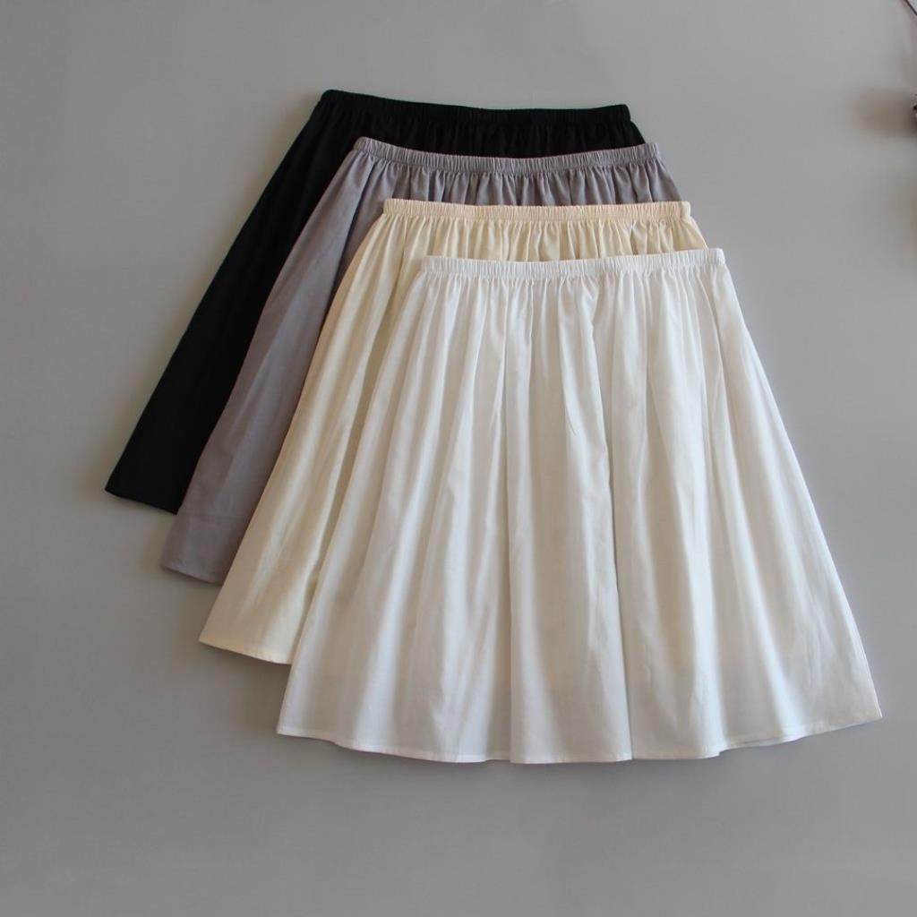 衬裙防静电纯棉防透半身裙防走光内衬打底安全半身裙