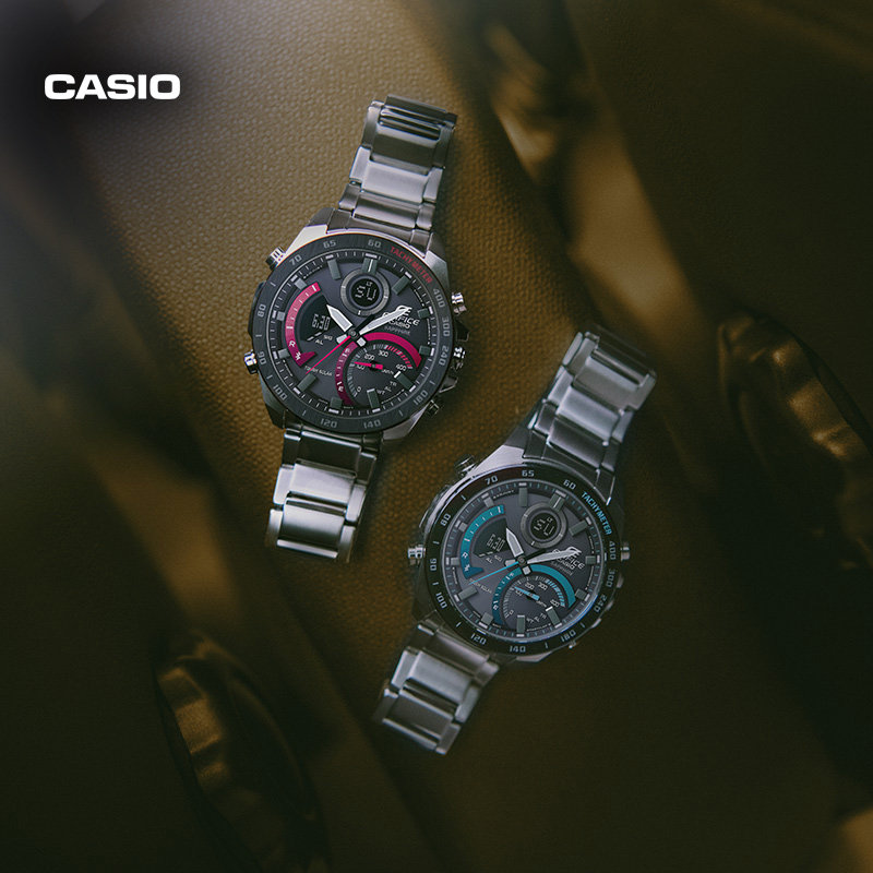casio旗舰店商务石英防水男手表ecb900ydb卡西欧官网官方edifice