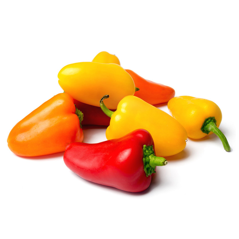 甜椒新鲜蔬菜水果250g迷你小辣椒红黄彩椒小彩沙拉辣椒
