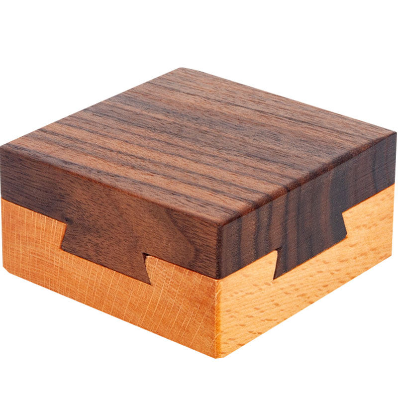 木锁榫卯神秘宝盒打不不开机关盒子玄机孔明锁解锁