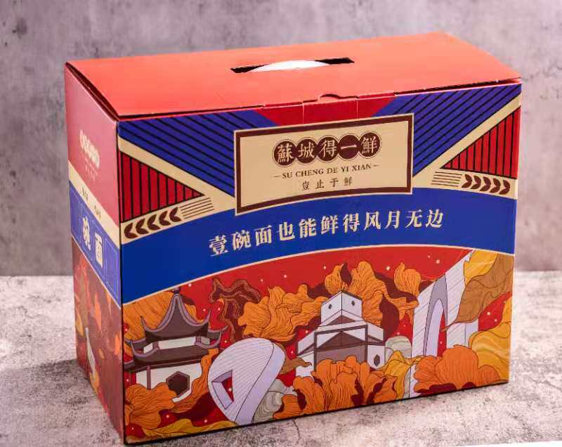 一鲜苏式奥灶面盒装礼盒送礼正宗特色包装热干面条