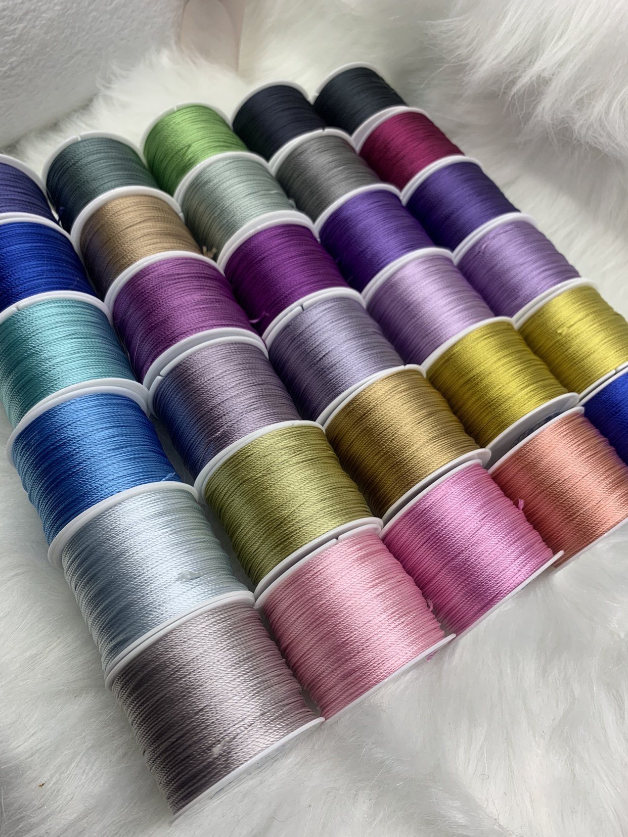 cs12股15股18股手工编织彩线纯色彩虹线手线