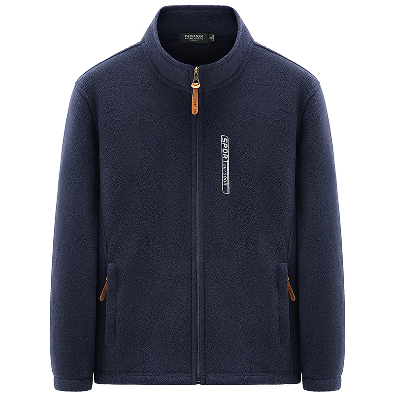 户外抓绒衣男双面绒秋冬季卫衣男士加绒加厚保暖抓绒外套男摇粒绒