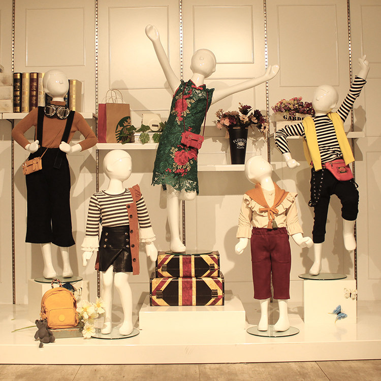 儿童小孩模特道具女 男通用橱窗陈列展示摄影假人体模特架