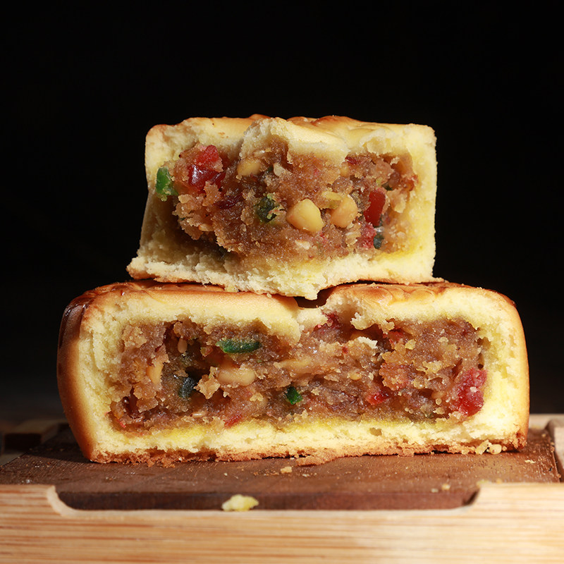 神池月饼传统特产山西酥皮麻油战国胡麻油手工月饼