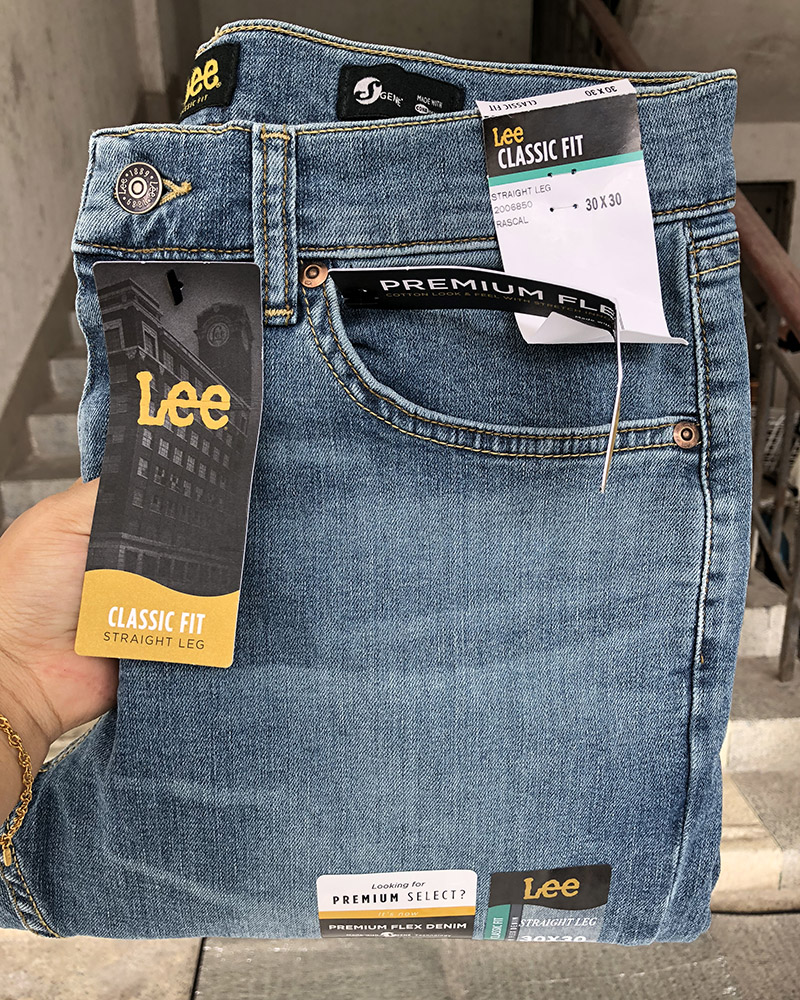 美国正品lee premium flex中腰直筒薄款弹力牛仔裤男 2006850