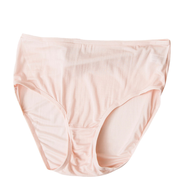 徐凰100桑蚕蚕丝抑菌薄款真丝针织内裤女夏女三角裤