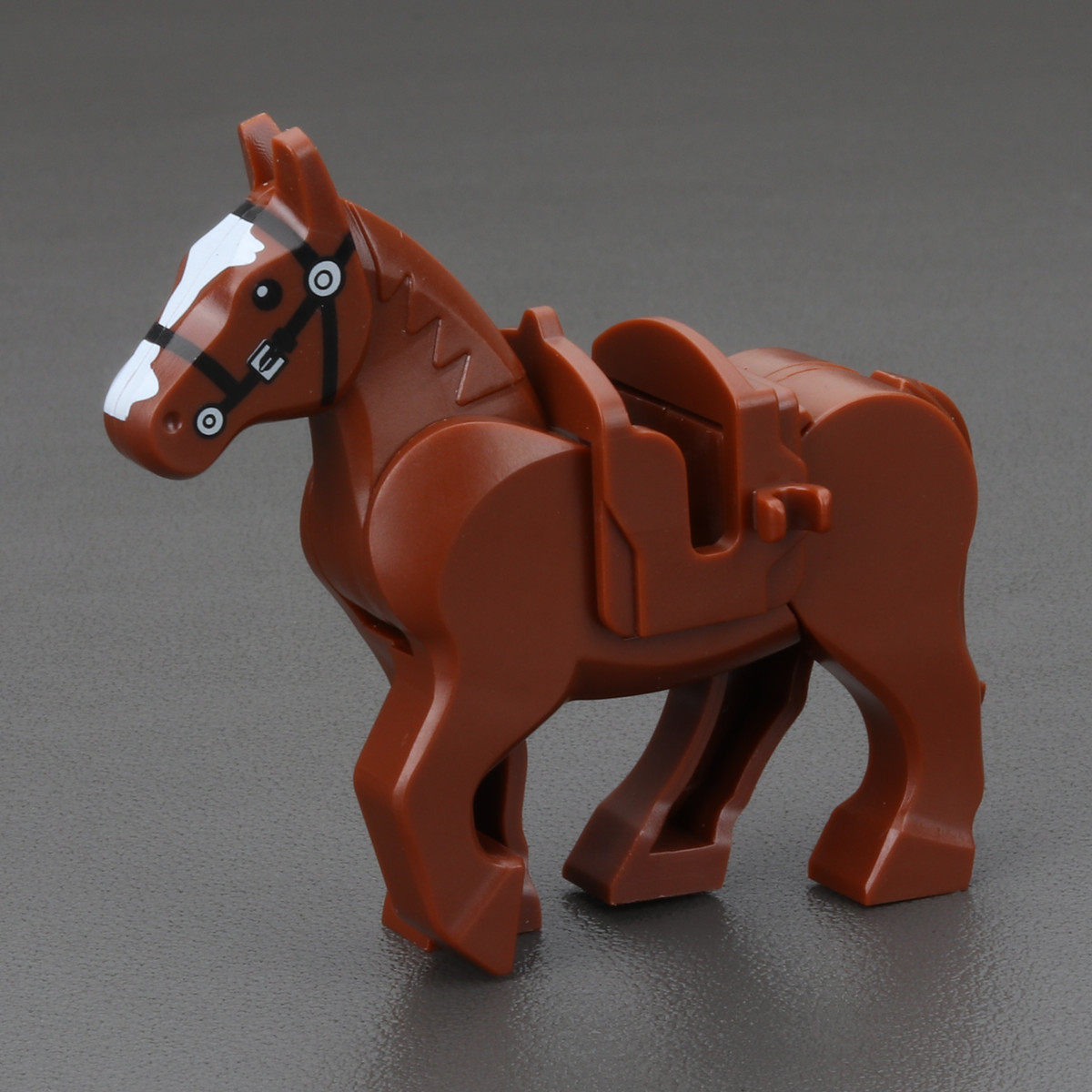 二战系列乐高积木中古战马骑兵马鞍铠甲古代塑料积木