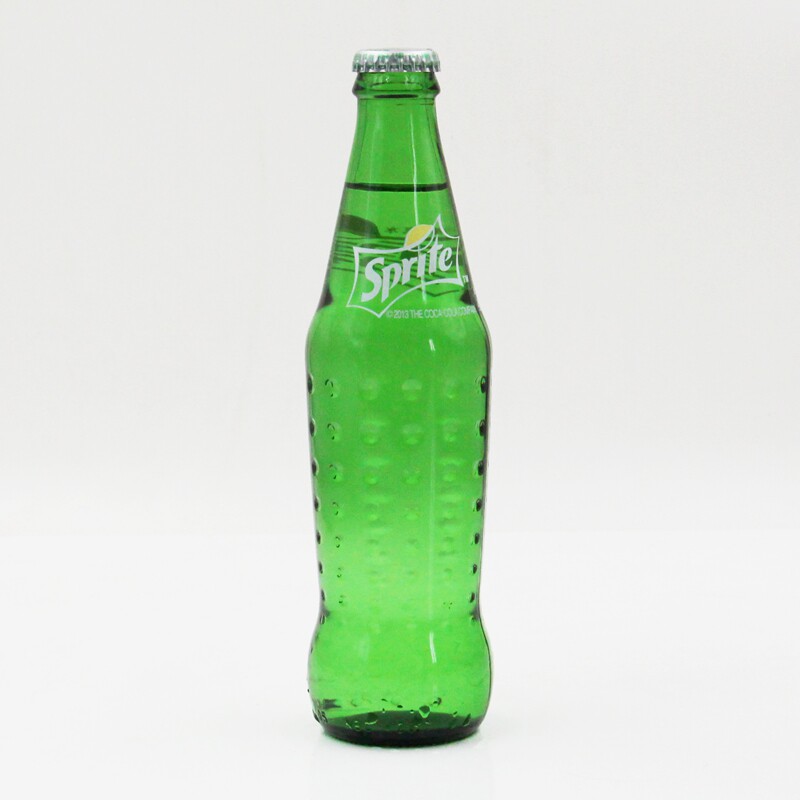 可口可乐玻璃瓶装雪碧碳酸饮料300ml*6瓶