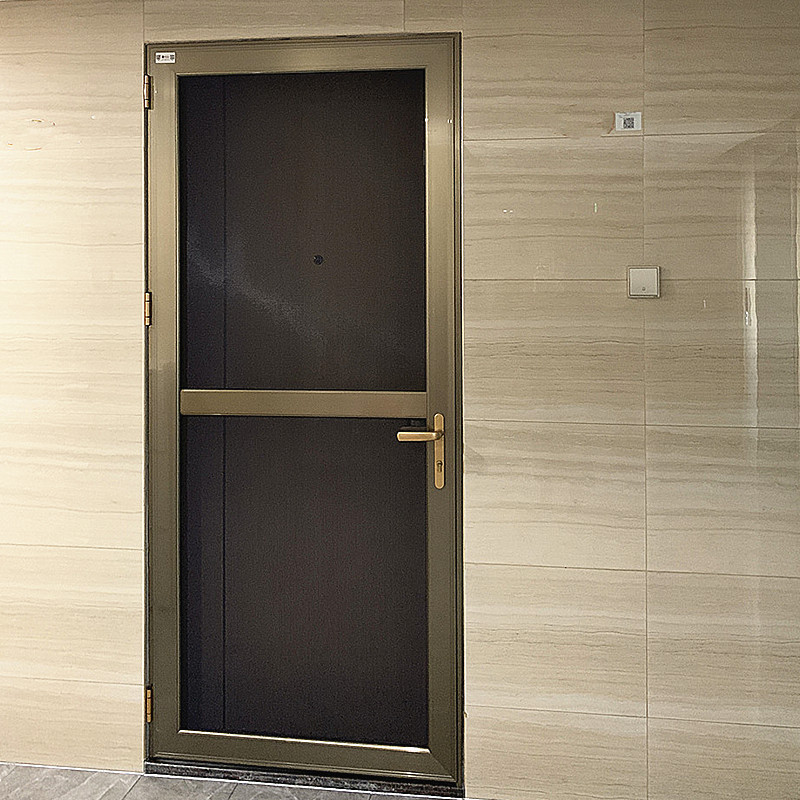 深圳定制平开纱网门金平开门入户防盗不锈刚网纱窗