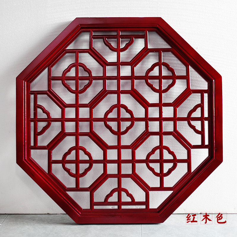 八角花格窗户东阳木雕仿古实木挂件中式装修木雕